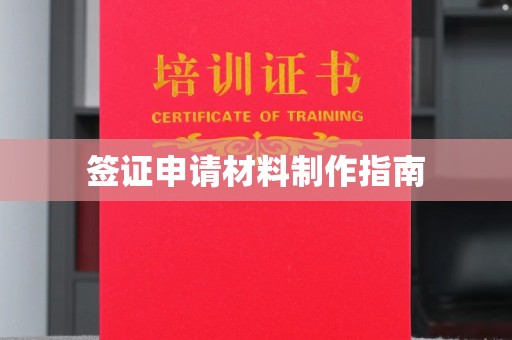 中西签证申请材料制作指南